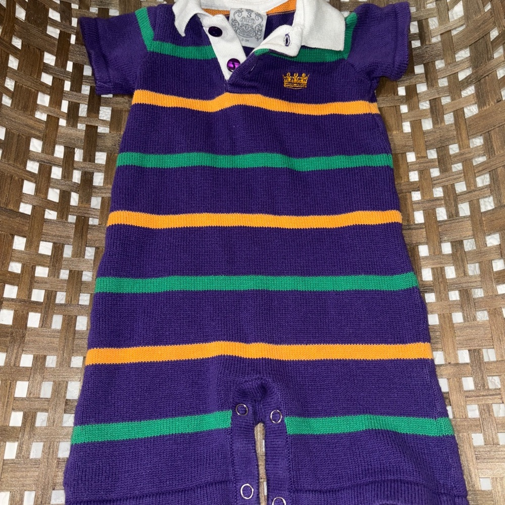 Infant Mardi Gras Onesie